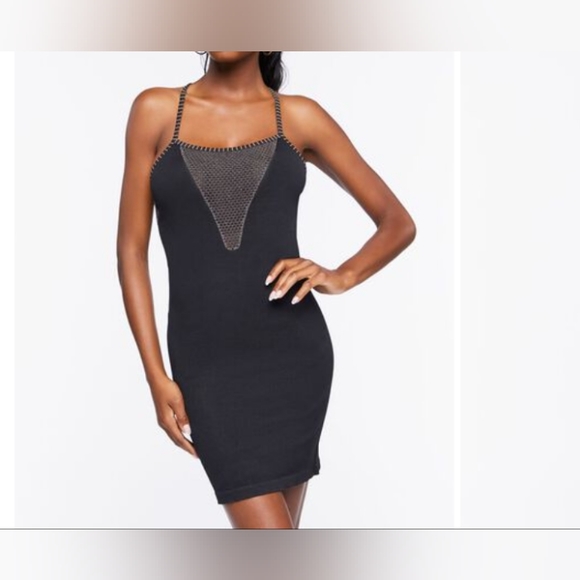 Robe Mini Forever 21 Femme à Manches Courtes, Rayures Rouges Et Blanches - Taille M, Neuve Avec étiquette